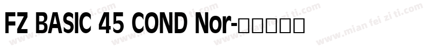 FZ BASIC 45 COND Nor字体转换
